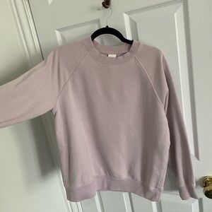 H&M pale light purple sweatshirt EUC size Small